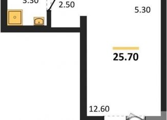 Продам 1-комнатную квартиру, 25.7 м2, Новосибирск, улица Связистов, 162к2с, ЖК Азимут