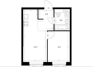 Продажа 1-комнатной квартиры, 32.3 м2, поселение Московский, ЖК Саларьево Парк