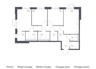 Продам 3-комнатную квартиру, 77.6 м2, Приморский край, улица Сабанеева, 1.3