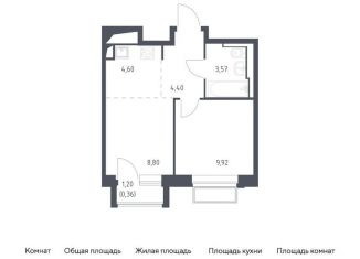 Продается однокомнатная квартира, 31.7 м2, Московская область, жилой комплекс Долина Яузы, 1