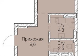 Продам 1-комнатную квартиру, 67.3 м2, Новосибирск, Овражная улица, 2А, метро Гагаринская