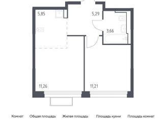 Продается 1-ком. квартира, 37.3 м2, Московская область, жилой комплекс Квартал Строгино, к2
