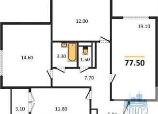 Продажа 3-комнатной квартиры, 77.5 м2, Воронежская область