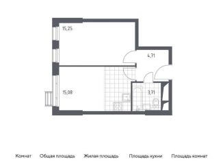 Продам 1-комнатную квартиру, 38.8 м2, Красногорск, жилой комплекс Спутник, к14