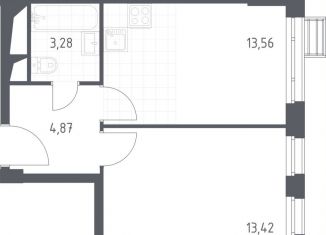 Продажа 1-комнатной квартиры, 35.1 м2, Московская область, жилой комплекс Спутник, к13