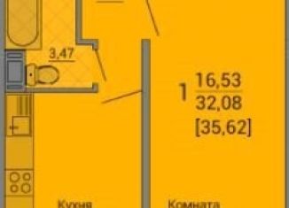 1-ком. квартира на продажу, 36 м2, Челябинская область, улица Маршала Чуйкова, 32