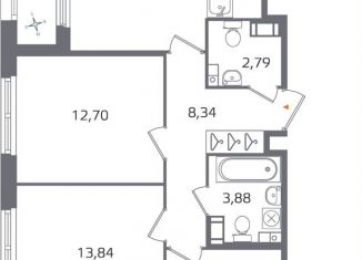 Продаю 3-комнатную квартиру, 77.5 м2, Санкт-Петербург, муниципальный округ Финляндский