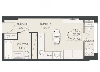 Квартира на продажу студия, 23.5 м2, Волгоград