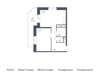 Продам однокомнатную квартиру, 41.2 м2, Санкт-Петербург, жилой комплекс Живи в Рыбацком, 4, ЖК Живи в Рыбацком