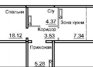 Продам двухкомнатную квартиру, 47.8 м2, Новосибирская область