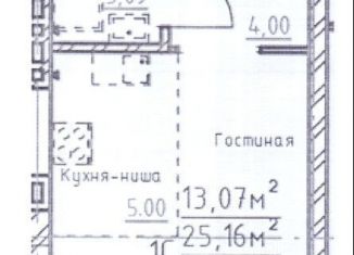 Продажа квартиры студии, 25.2 м2, Екатеринбург, метро Чкаловская