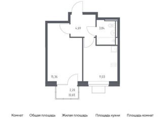Продажа 1-комнатной квартиры, 35.5 м2, Ленинский городской округ