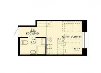 Квартира на продажу студия, 21.2 м2, Санкт-Петербург, метро Политехническая