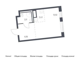 Продается квартира студия, 25.5 м2, деревня Лаголово