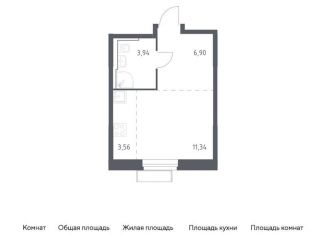 Продажа квартиры студии, 25.7 м2, Красногорск, жилой комплекс Квартал Строгино, к2