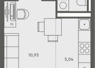 Продается 1-ком. квартира, 30.9 м2, Омская область