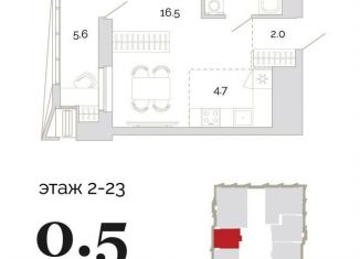 Продажа квартиры студии, 33 м2, Пензенская область