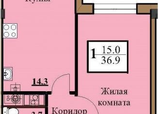 Продаю однокомнатную квартиру, 36.9 м2, Ставропольский край