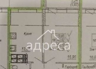 Однокомнатная квартира на продажу, 42 м2, Самара, Куйбышевский район, улица Петра Алабина, 2