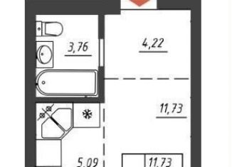 Продажа квартиры студии, 24.8 м2, Тольятти, Итальянский бульвар, Автозаводский район