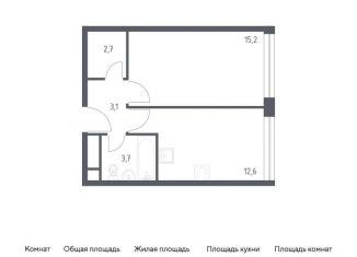 Продам однокомнатную квартиру, 37.3 м2, Москва, 3-я Хорошёвская улица, 17А, район Хорошёво-Мнёвники