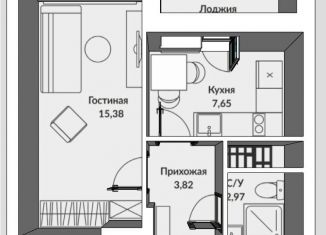 Продается однокомнатная квартира, 31 м2, Екатеринбург, микрорайон Светлый, 8, Чкаловский район