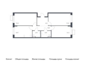 Продается 3-ком. квартира, 80.5 м2, посёлок Жилино-1, жилой комплекс Егорово Парк, к3.2