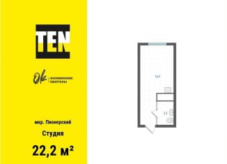 Квартира на продажу студия, 22.2 м2, Свердловская область