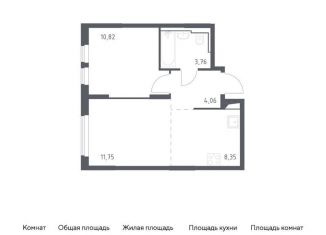 Продается 1-ком. квартира, 38.7 м2, село Остафьево, жилой комплекс Остафьево, к19