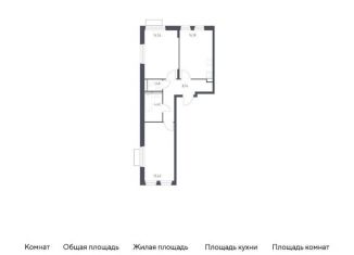 Продам 2-комнатную квартиру, 58.8 м2, Московская область, жилой комплекс Квартал Строгино, к2