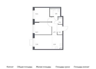 Продам 2-комнатную квартиру, 51.9 м2, поселение Рязановское