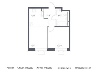 Продаю однокомнатную квартиру, 34.3 м2, Московская область, жилой комплекс Томилино Парк, к5.4