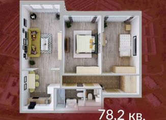 Продаю трехкомнатную квартиру, 78.2 м2, Кемерово, Солнечный бульвар, 22, ЖК Солнечный Бульвар