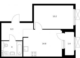 Продается 1-ком. квартира, 39.8 м2, Нижегородская область