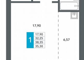 Продаю квартиру студию, 35.3 м2, Чита, Нерчинско-Заводская улица, 6/8