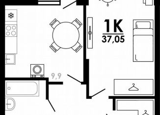 Продам 1-ком. квартиру, 38.5 м2, Санкт-Петербург, Коломенская улица, 8, муниципальный округ Владимирский