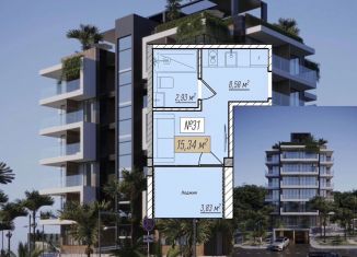 Продается 1-комнатная квартира, 15.3 м2, Крым, Набережная улица, 30