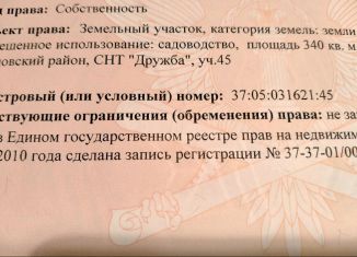 Продажа земельного участка, 3.4 сот., СНТ Дружба