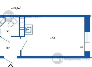 Квартира на продажу студия, 24.1 м2, Кудрово, Европейский проспект, 9к2, ЖК Вена