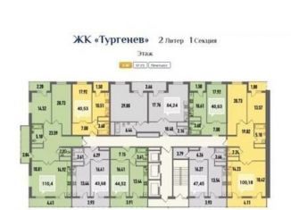 Продам 2-комнатную квартиру, 50 м2, Краснодар, Дальняя улица, 8к2, ЖК Тургенев