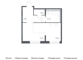 Квартира на продажу студия, 37.6 м2, Москва, жилой комплекс Новое Внуково, к19
