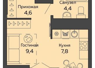 Продам квартиру студию, 28.3 м2, Екатеринбург, метро Чкаловская