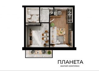 Однокомнатная квартира на продажу, 35.6 м2, Новокузнецк