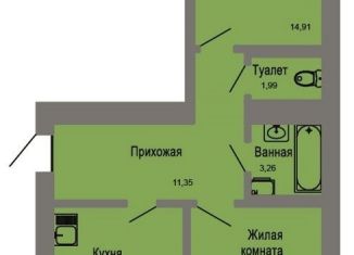 Продаю 2-ком. квартиру, 64.5 м2, Йошкар-Ола, микрорайон Фестивальный