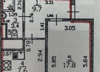 Продажа 2-комнатной квартиры, 72 м2, Йошкар-Ола, улица Чернякова, 9, микрорайон 9В