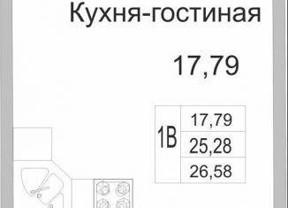 Продаю квартиру студию, 26.6 м2, деревня Борисовичи, улица Героя России Досягаева, 1