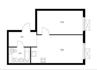 Продам 1-комнатную квартиру, 42.3 м2, Москва, метро Коломенская