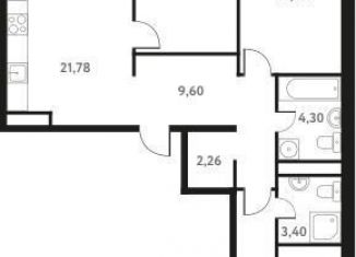 Продажа четырехкомнатной квартиры, 84.4 м2, Пушкино, Школьная улица, 28к1