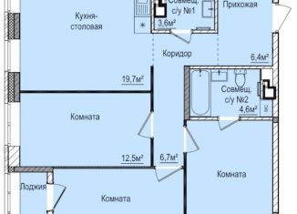 Продается 3-комнатная квартира, 80.4 м2, Ижевск, ЖК Покровский