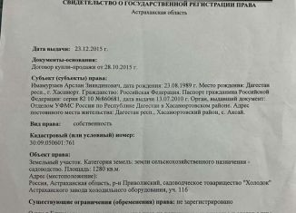 Продажа земельного участка, 12.8 сот., Астрахань, Кировский район